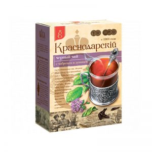 Juodoji arbata "Krasnodarskij" su čiobreliais ir raudonėliais